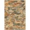 Edge Collections - 5' x 8' - Orange - Abstract for Indoor and Outdoor Use Durable Area Rug - 1 Piece